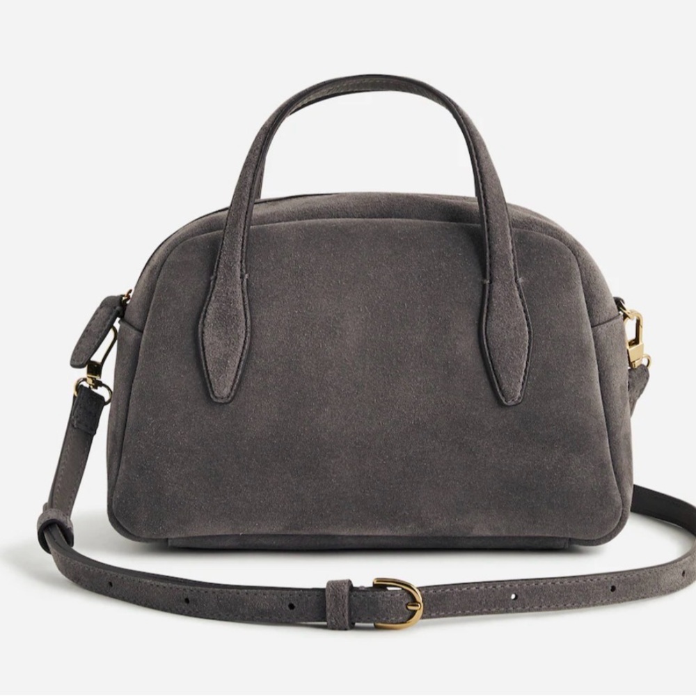Madewell The Small Suede Crossbody Bag Coastal Granite